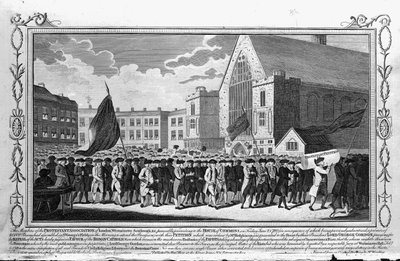 Members of the Protestant Association Petitioning by English School